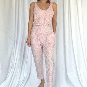 Pink Sleeveless Jumpsuit